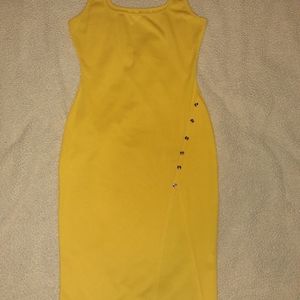 Yellow Fashion Nova Dress. Size Large